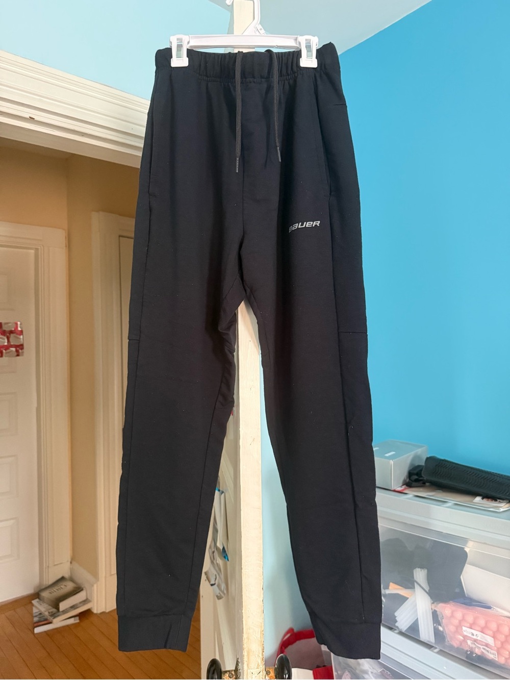 Bauer Black Men's Jogger Sweatpants with Drawstring